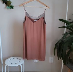 Aritzia Babaton Galen Mesh Cami Slip Dress